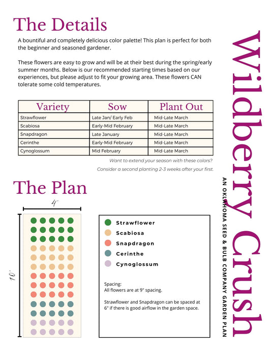Wildberry Crush Garden Plan - Printable (FREE!)
